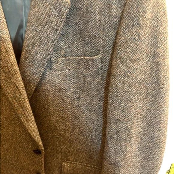 Harris Tweed Men's Vintage Herringbone WoolBlazer Jacket Size 48